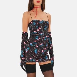 For Love & Lemons Posey Dress w/gloves